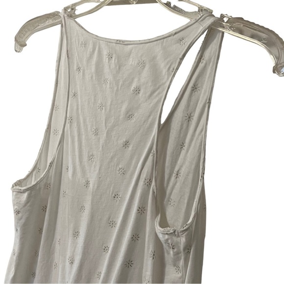 Zadig & Voltaire Hilda Scoop Embellished Tank Top S White with Silver Detail - Picture 5 of 15